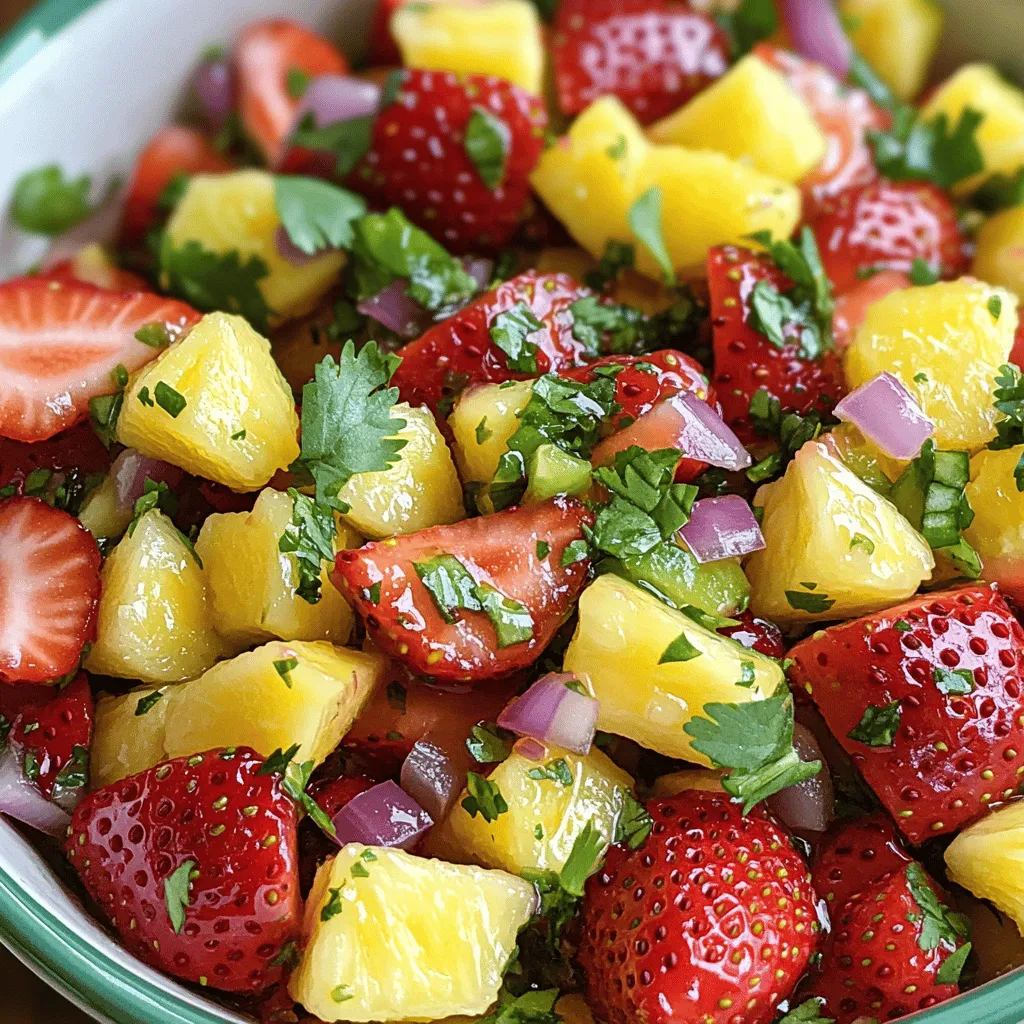 Strawberry Pineapple Fruit Salsa Fresh and Flavorful Delight