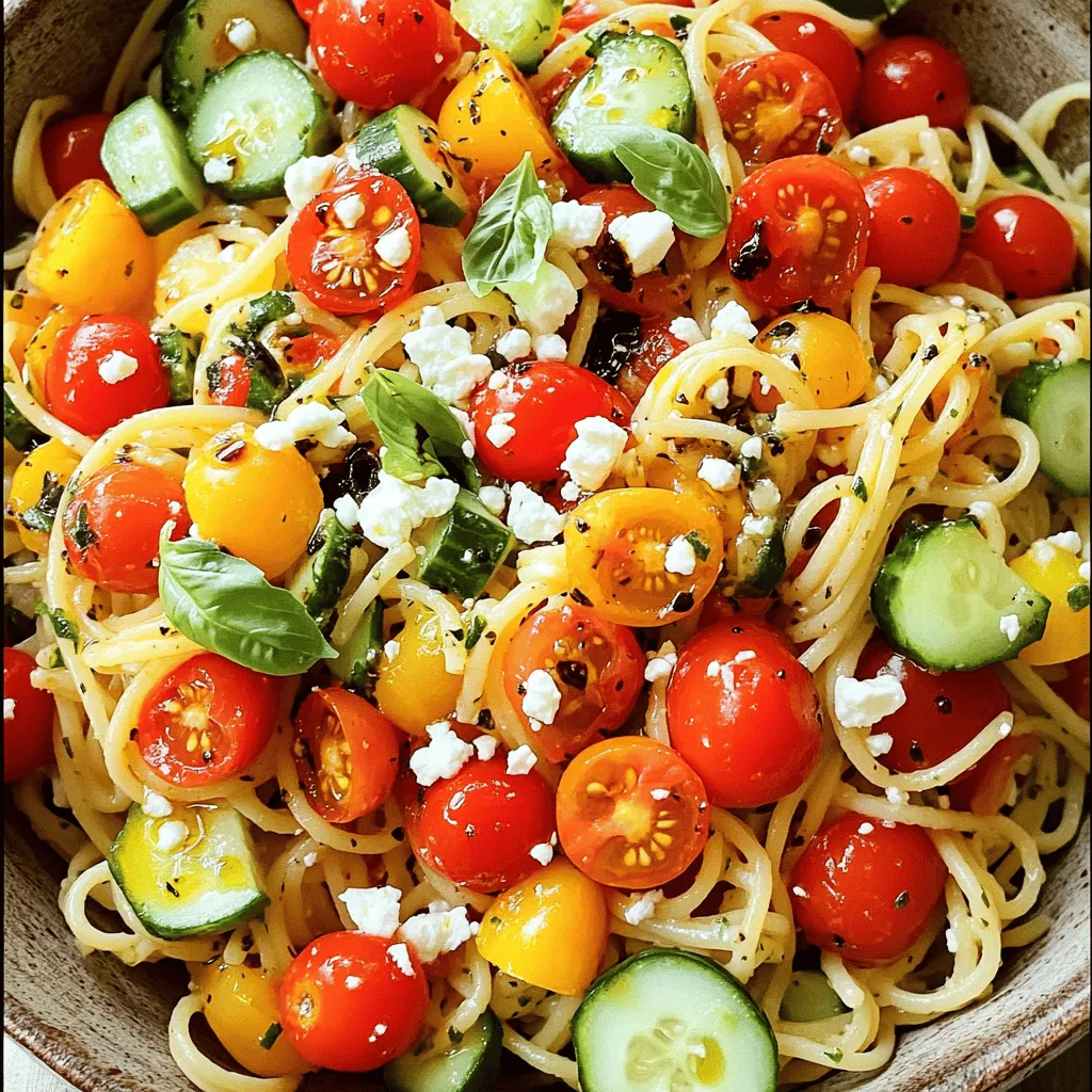 Quick &#038; Delicious Spaghetti Salad Fresh and Easy Meal
