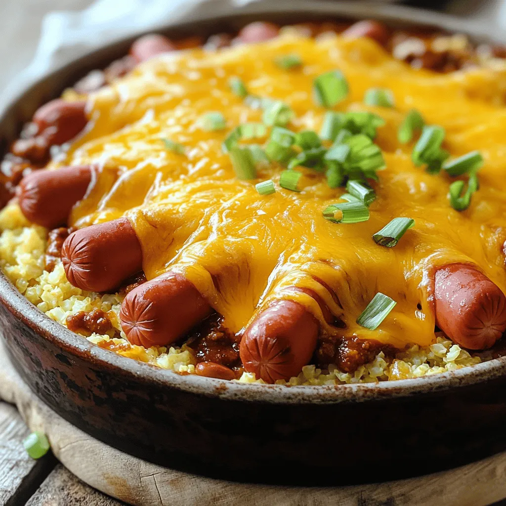 Keto Chili Dog Casserole Rich and Flavorful Dish