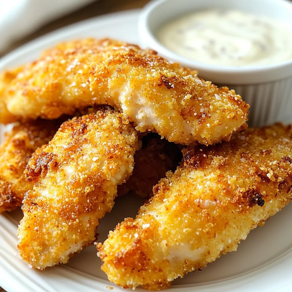 Crispy Homemade Chicken Tenders Packed with Flavor