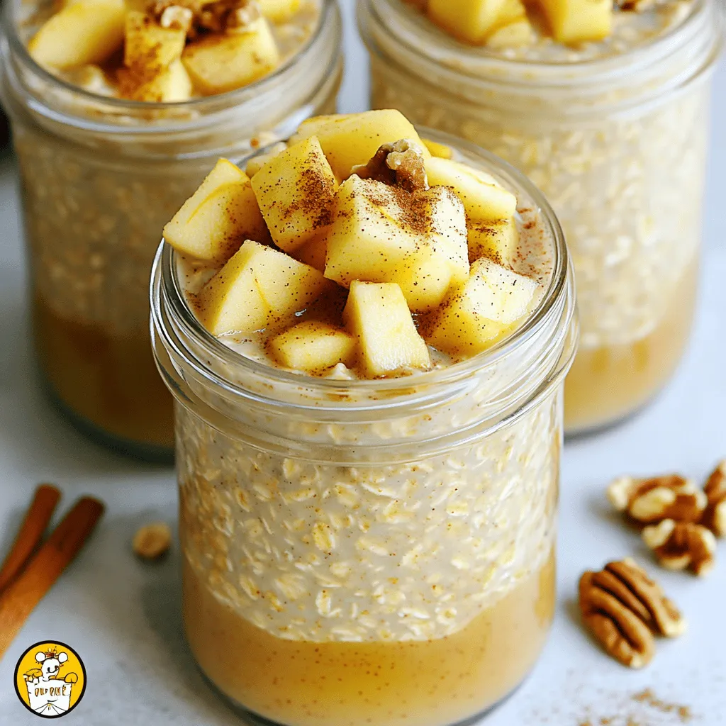 Apple Pie Overnight Oats Tasty and Healthy Breakfast