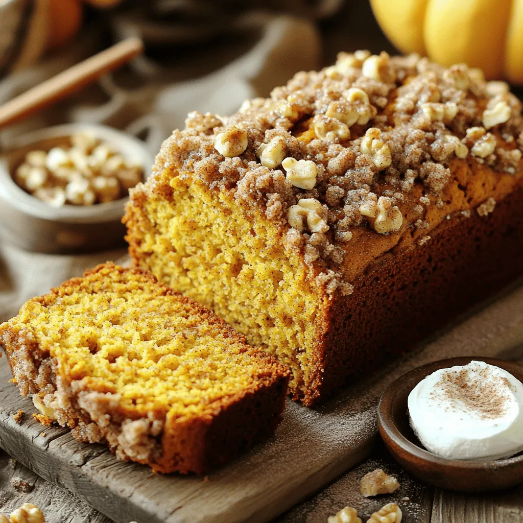 Streusel Pumpkin Bread Delightful and Easy Recipe