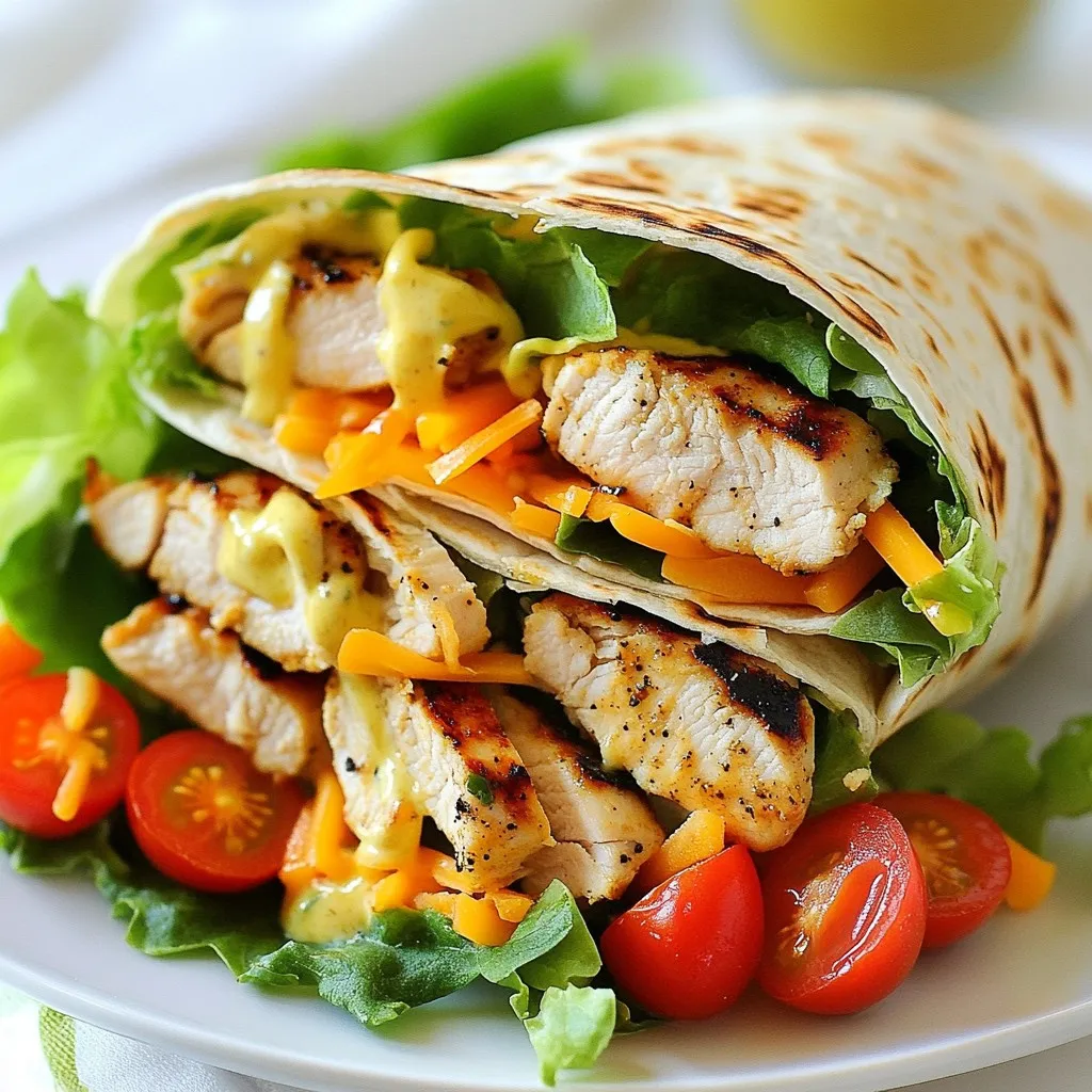 Grilled Chicken Ranch Wraps Tasty and Simple Meal