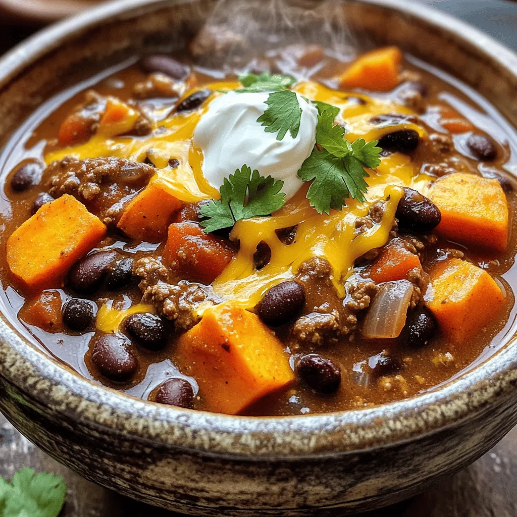 Slow Cooker Beef &#038; Sweet Potato Chili Delight