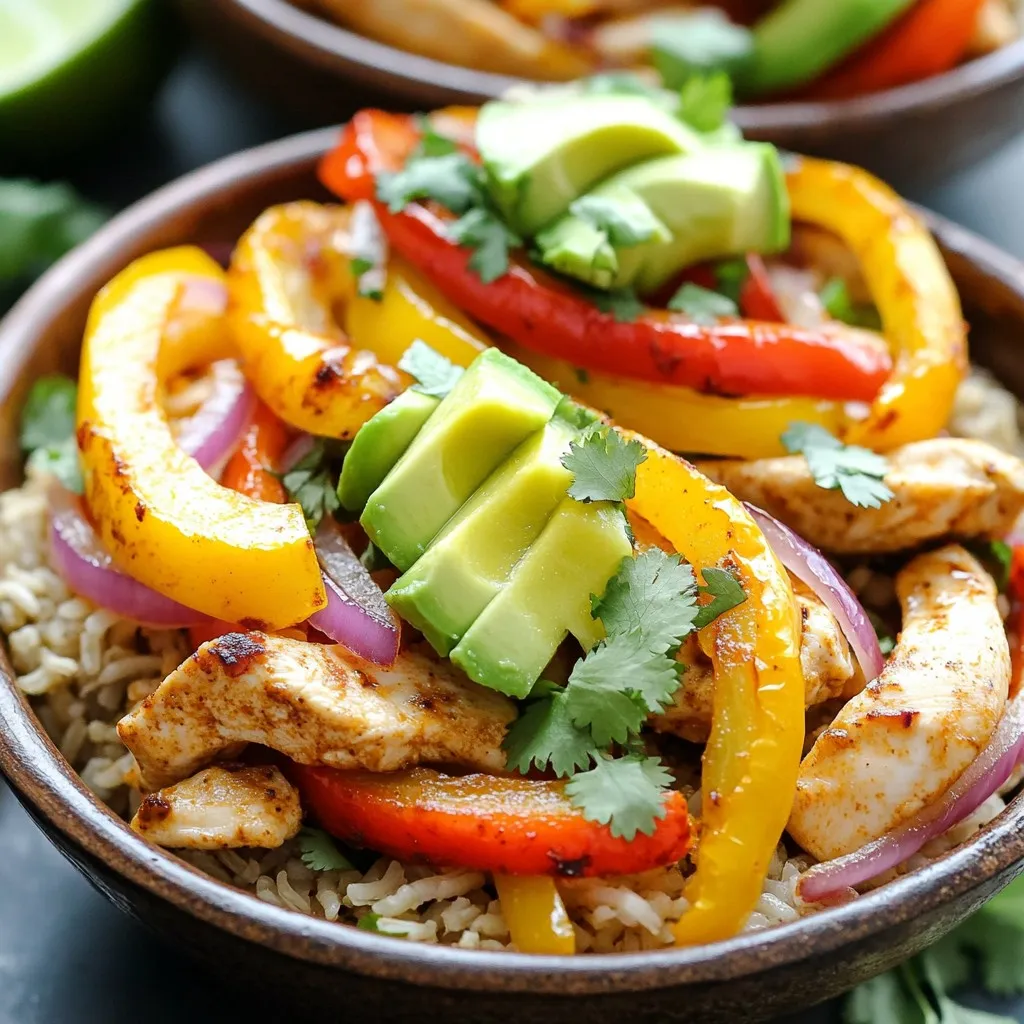 Sheet Pan Chipotle Chicken Fajita Bowls Easy Recipe