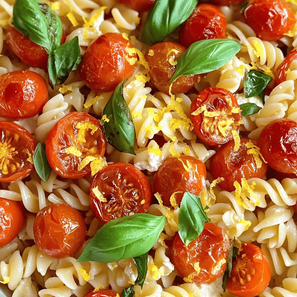 Roasted Tomato and Garlic Ricotta Pasta Delight