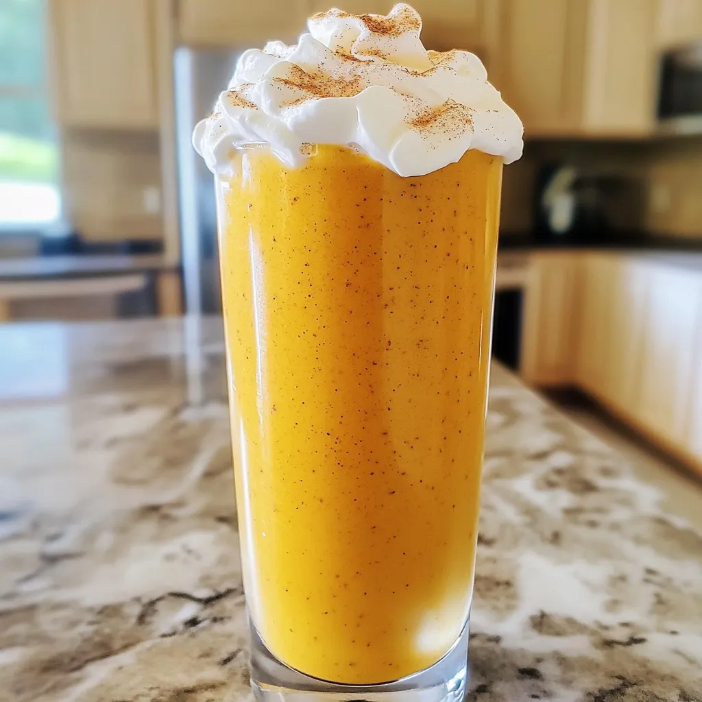 Pumpkin Spice Latte Protein Smoothie Energizing Treat