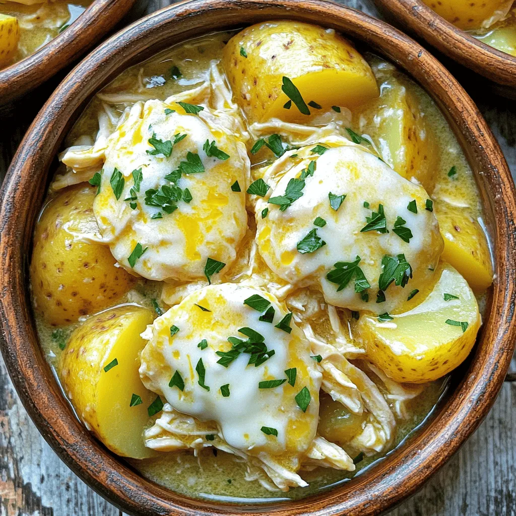 Slow Cooker Parmesan Garlic Chicken &#038; Potatoes Delight
