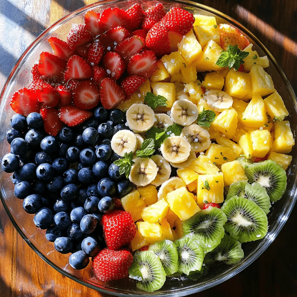 Fruit Salad with Honey Lime Dressing Fresh and Tasty