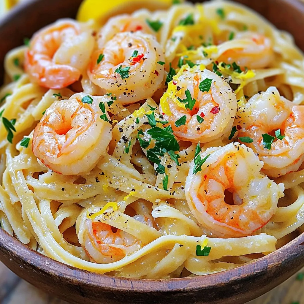 Garlic Butter Shrimp Scampi Linguine Flavorful Delight