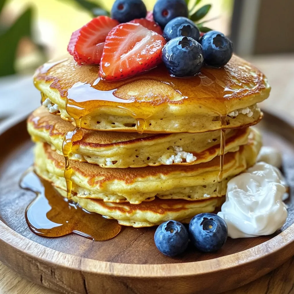 Minute Protein Cottage Cheese Pancakes Easy Recipe
