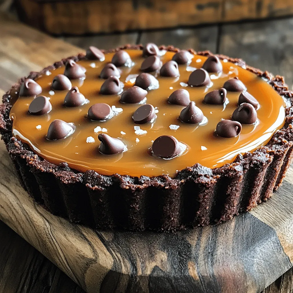 Chocolate Chip Salted Caramel Tart Irresistible Treat
