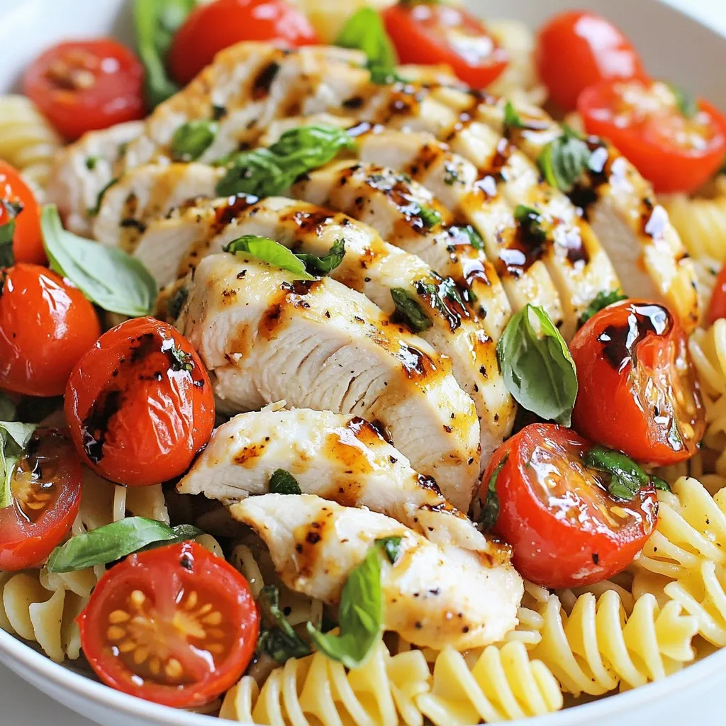 Bruschetta Chicken Pasta Delightfully Simple Meal