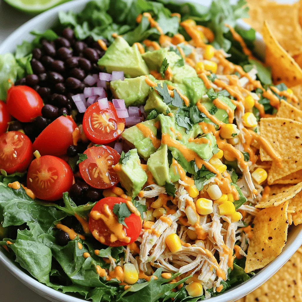 Easy Zesty Southwest Chicken Salad Bowl Healthy Dish