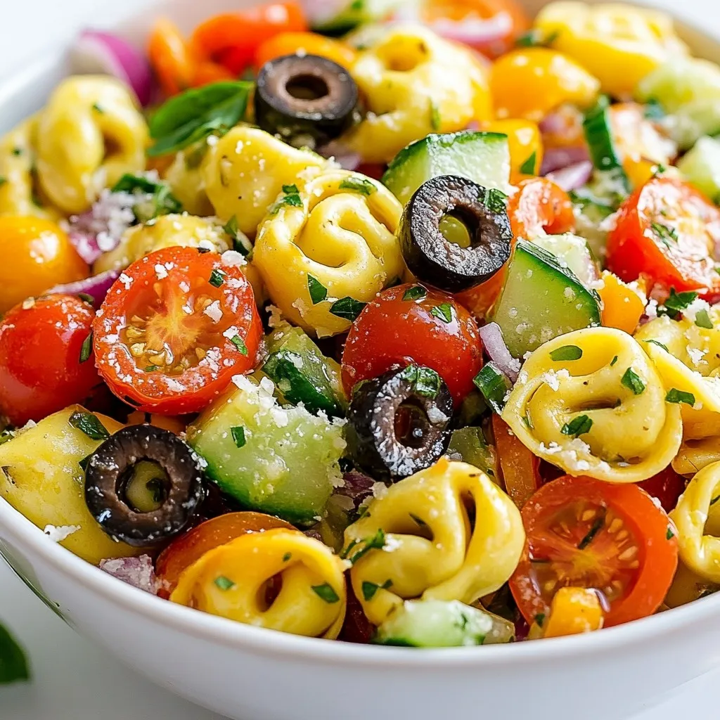 Italian Tortellini Pasta Salad Fresh and Flavorful Dish