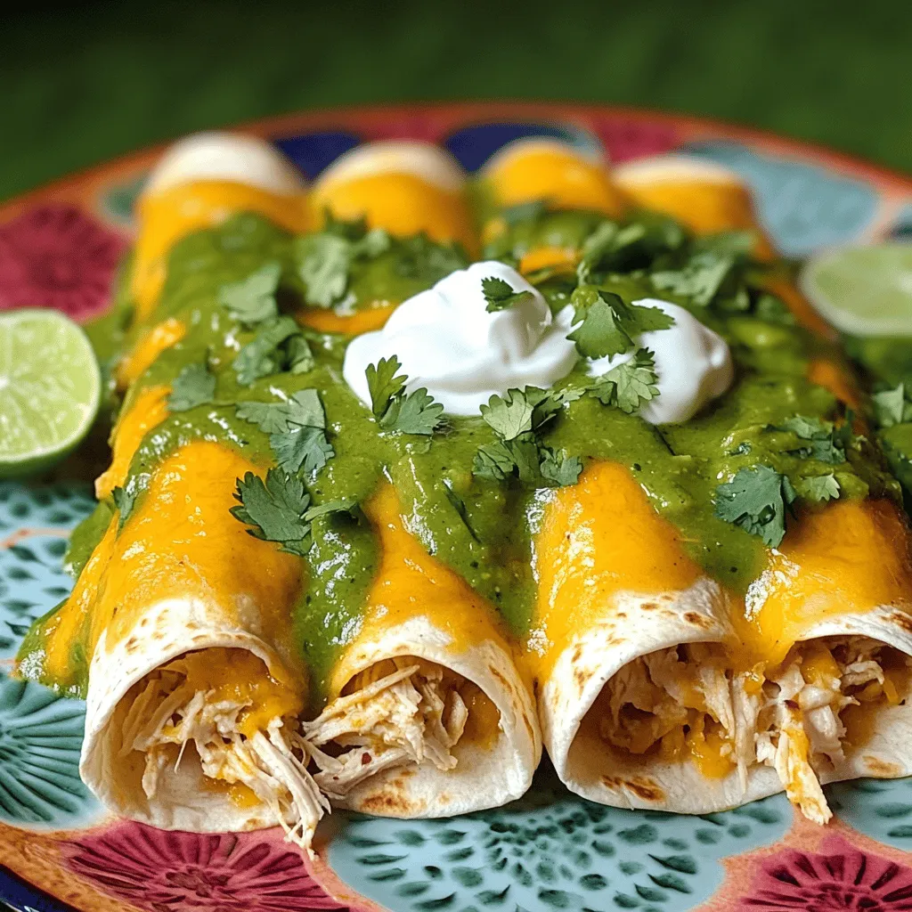 Hatch Green Chile Enchiladas Flavorful and Easy Recipe