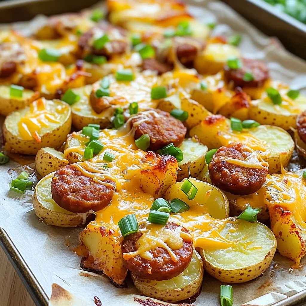Cheesy Ranch Potatoes with Smoked Sausage Delight