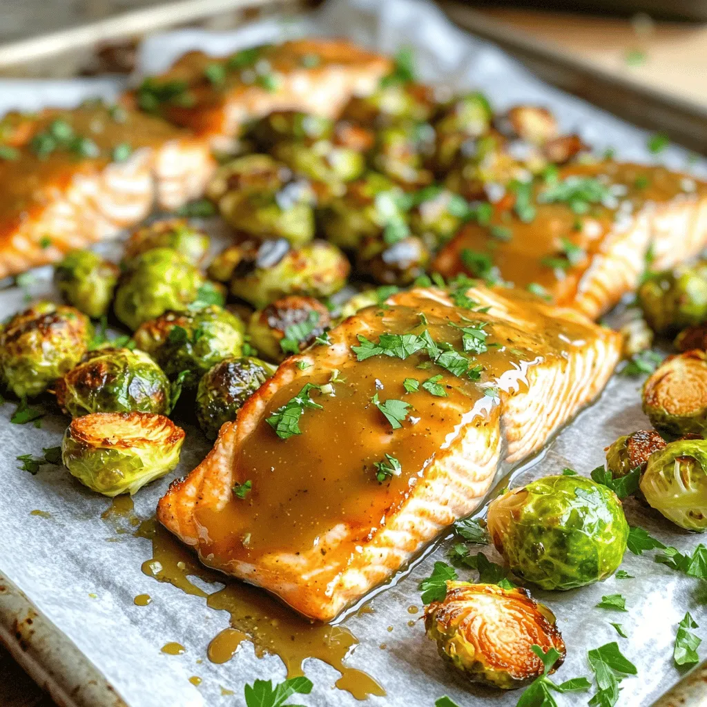 Maple Dijon Salmon &#038; Brussels Sheet Pan Delight
