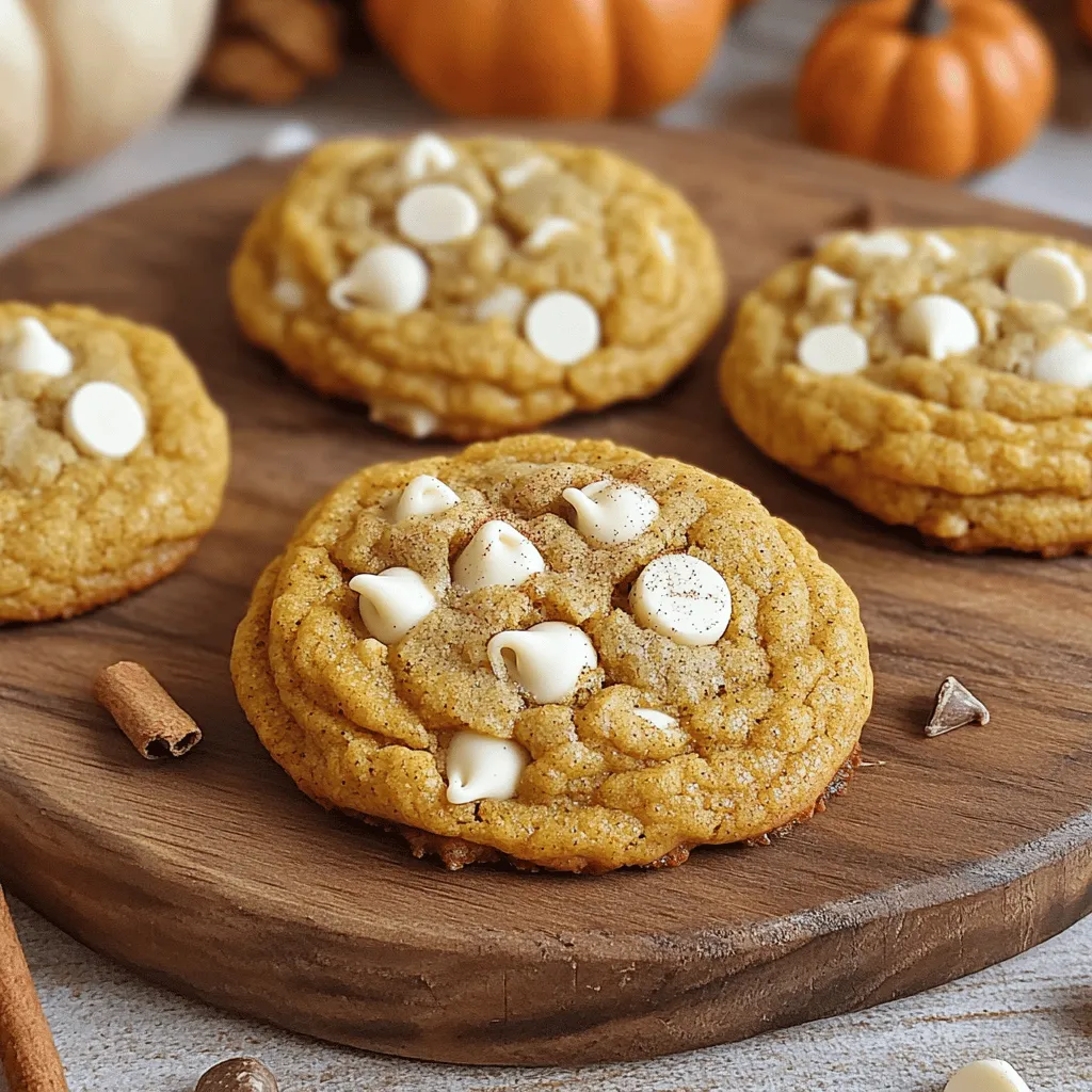 Pumpkin White Chocolate Chip Cookies Irresistible Treat