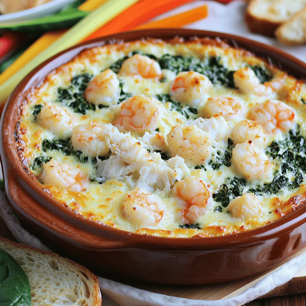 Savory Shrimp and Crab Spinach Dip Easy and Tasty