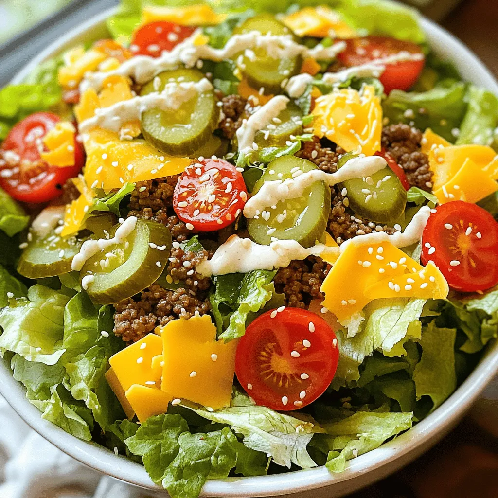 Big Mac Salad Bowl Savory and Healthy Meal Idea