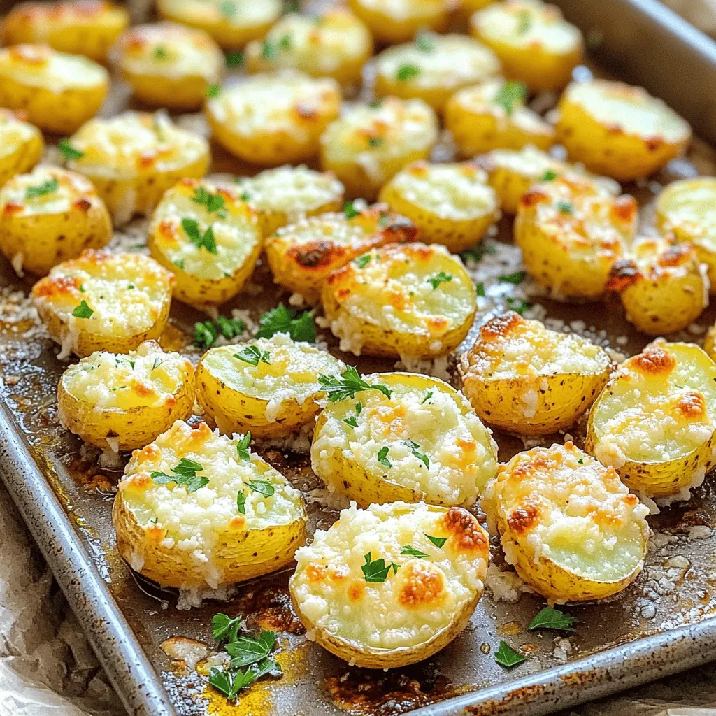 Garlic Parmesan Roasted Potatoes Crispy and Flavorful