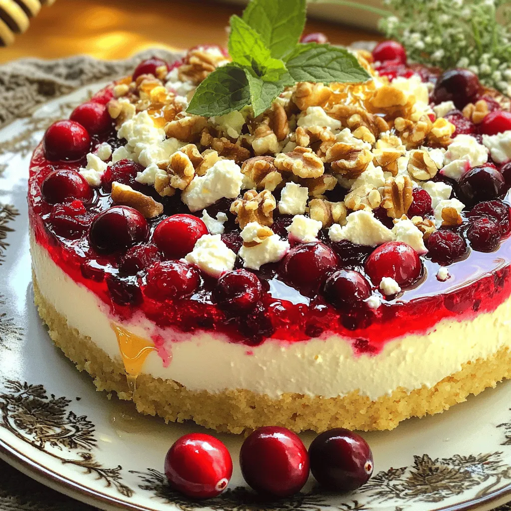 Cranberry Feta Cream Cheese Cake Savory Delight