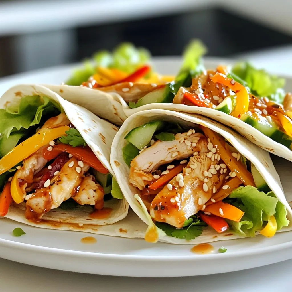 Delicious Sweet Chili Chicken Wraps Easy to Make