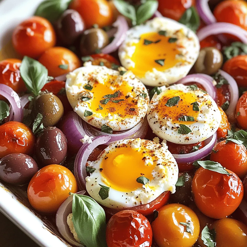 Mediterranean Baked Feta Eggs Flavorful Breakfast Delight