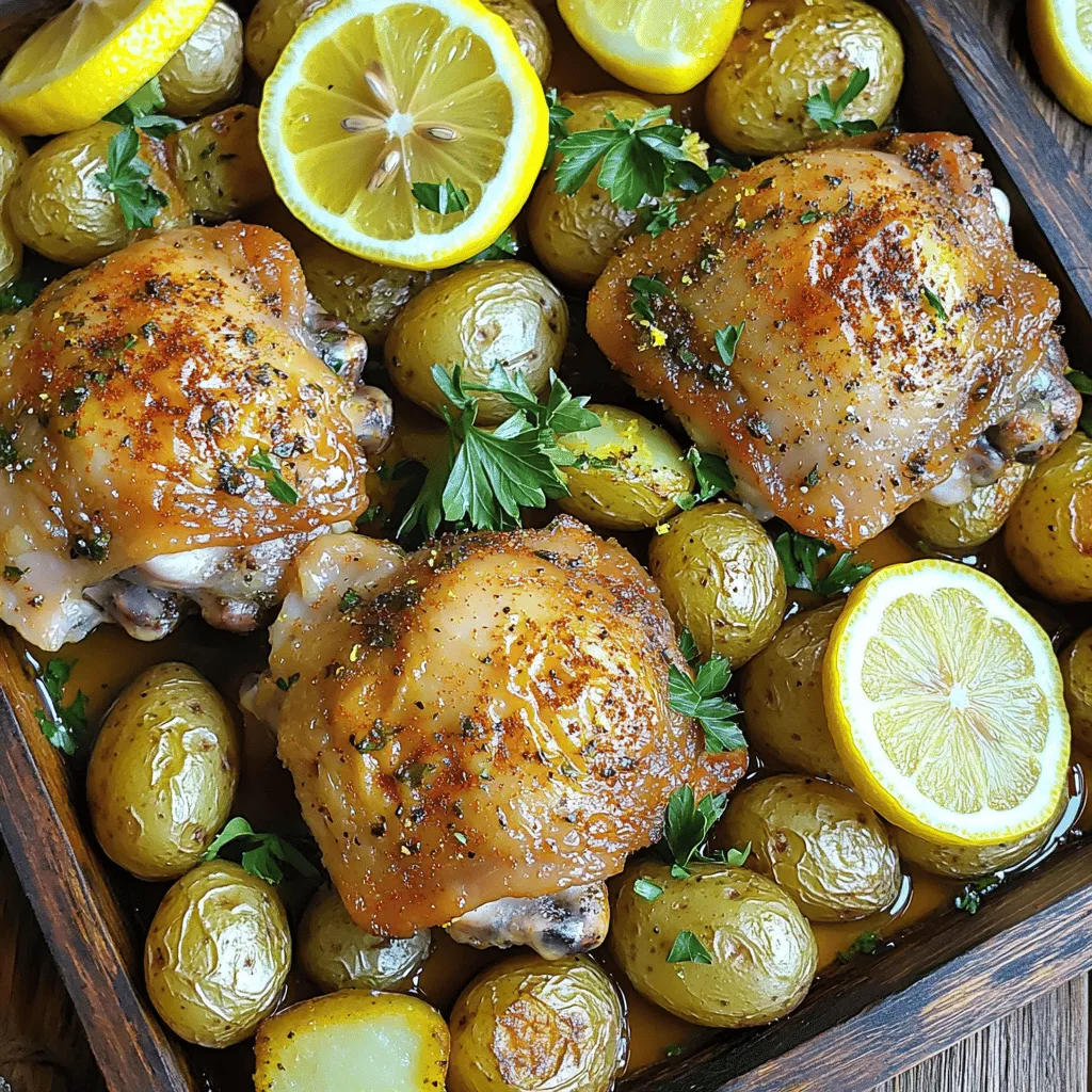 Sheet Pan Lemon Herb Chicken and Potatoes Delight