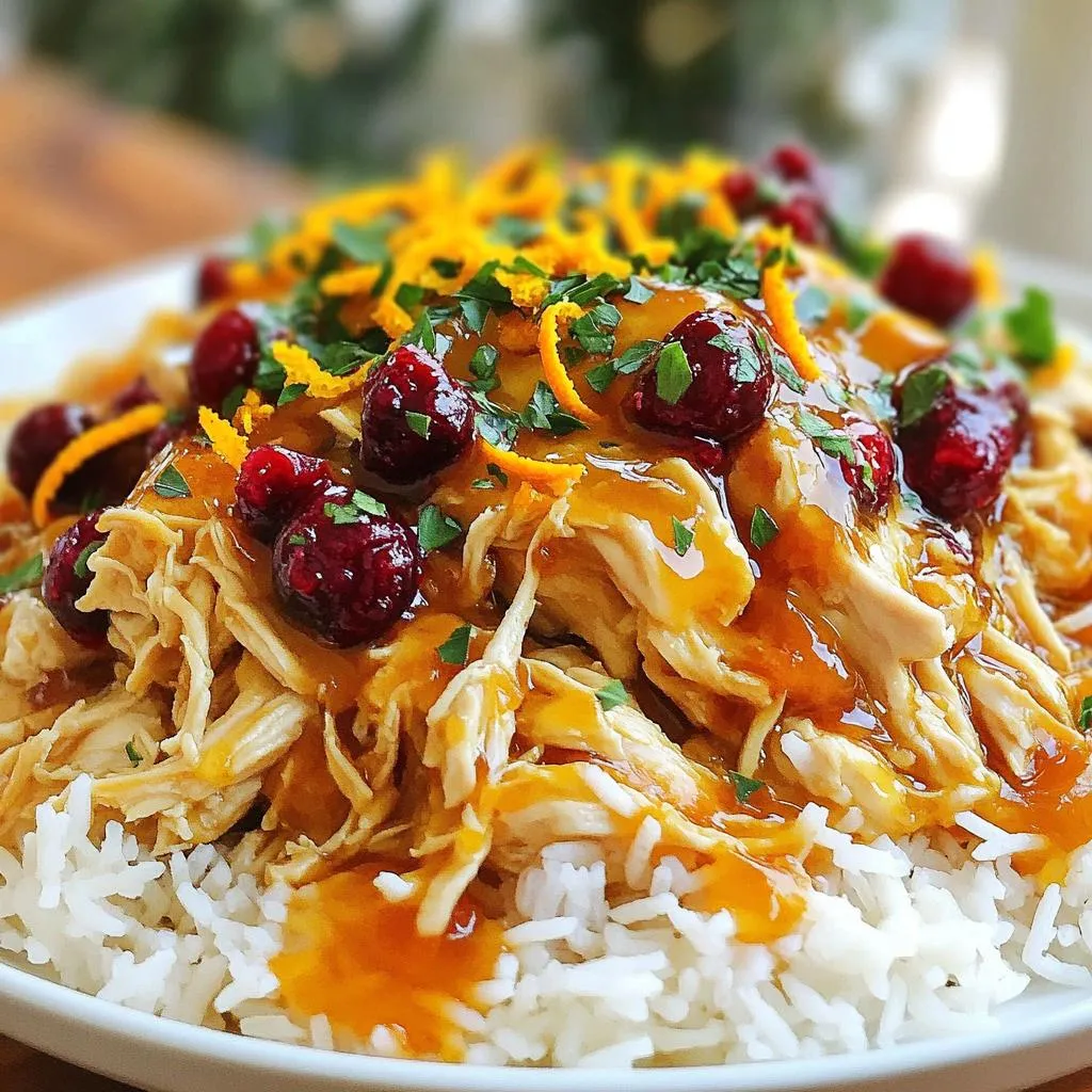 Slow Cooker Cranberry Orange Chicken Flavorful Delight