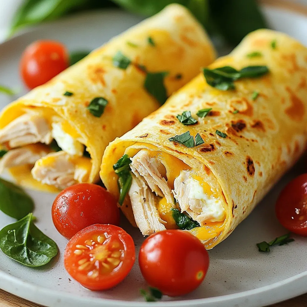 Cheesy Garlic Chicken Wraps Simple and Tasty Dish