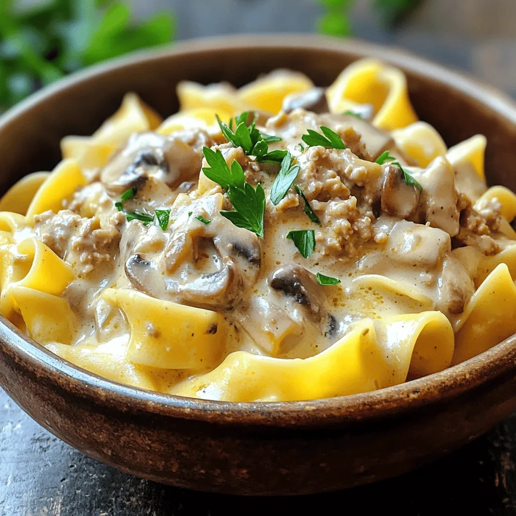 Minute Creamy Turkey Stroganoff Easy Family Meal