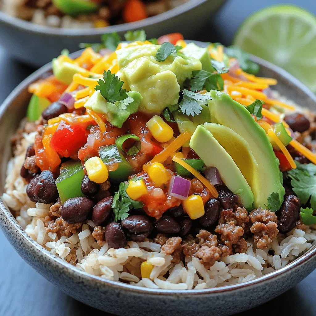 Ground Beef Burrito Bowl Simple and Flavorful Meal