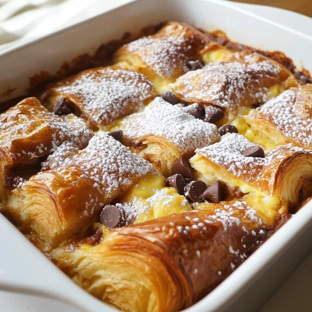 Chocolate Croissant Bake Easy and Delicious Recipe