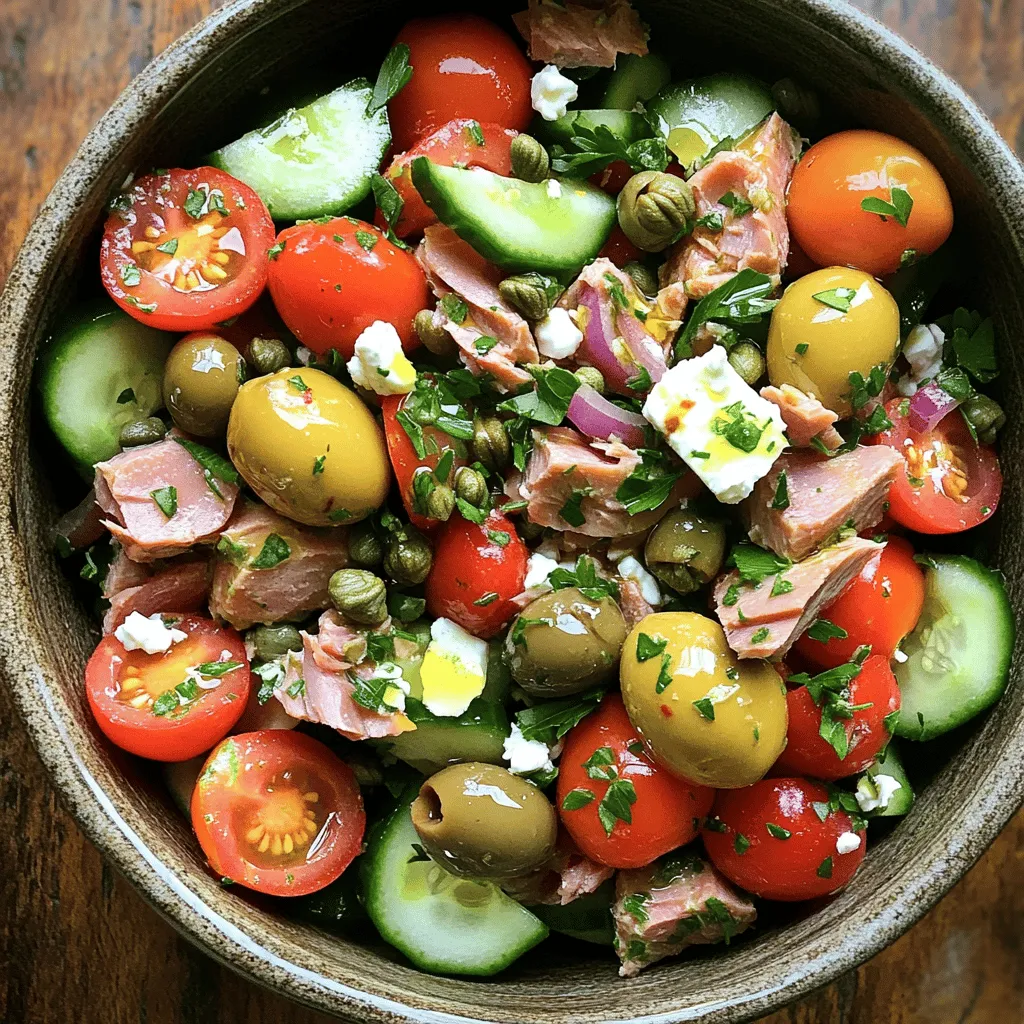 Mediterranean Tuna Salad Quick and Healthy Delight