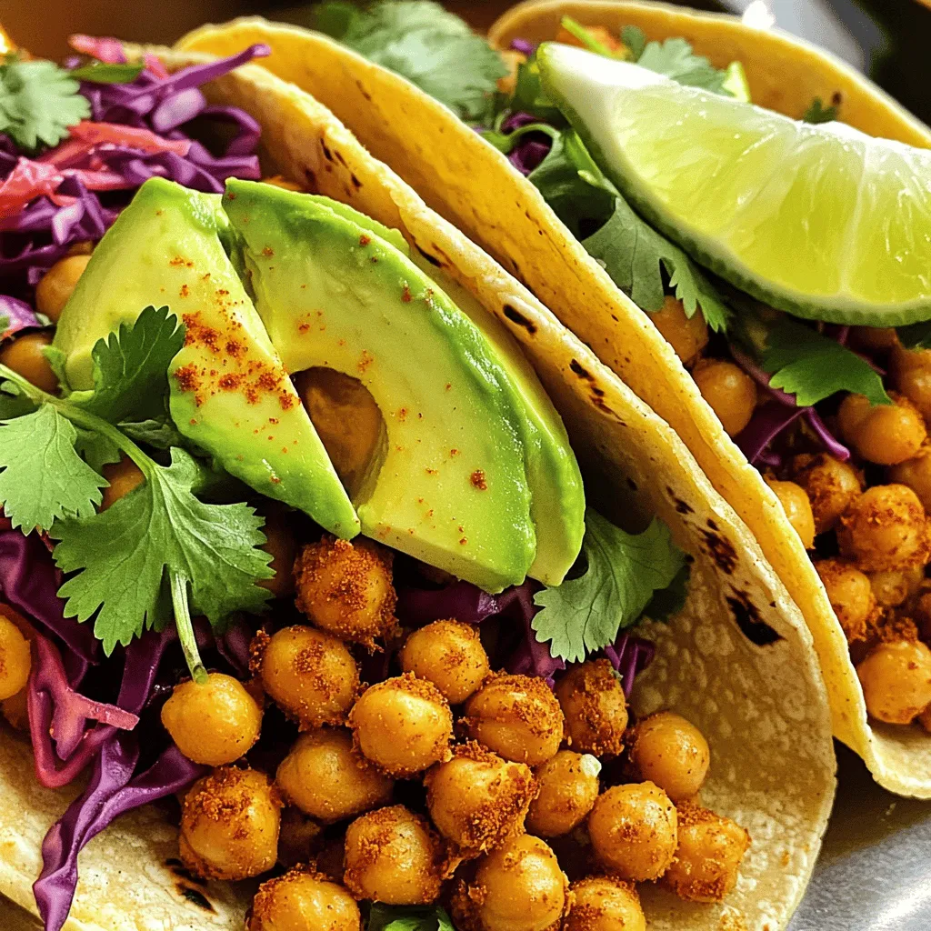 Spicy Chickpea Tacos Flavorful and Simple Delight