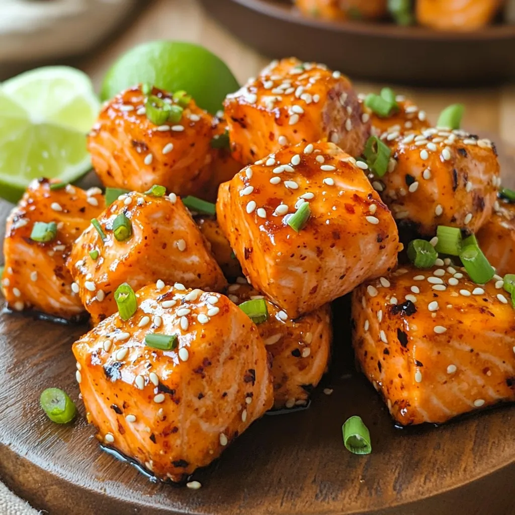 Air Fryer Sweet Chili Salmon Bites Flavorful Delight