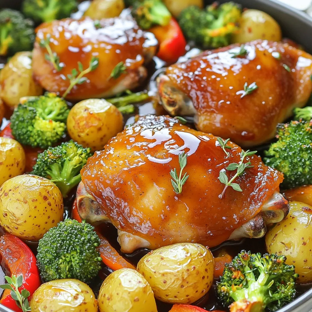 Sheet Pan Maple Dijon Chicken and Veggies Delight