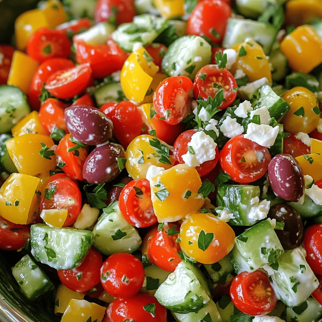 Creamy Greek Salad Fresh and Flavorful Delight