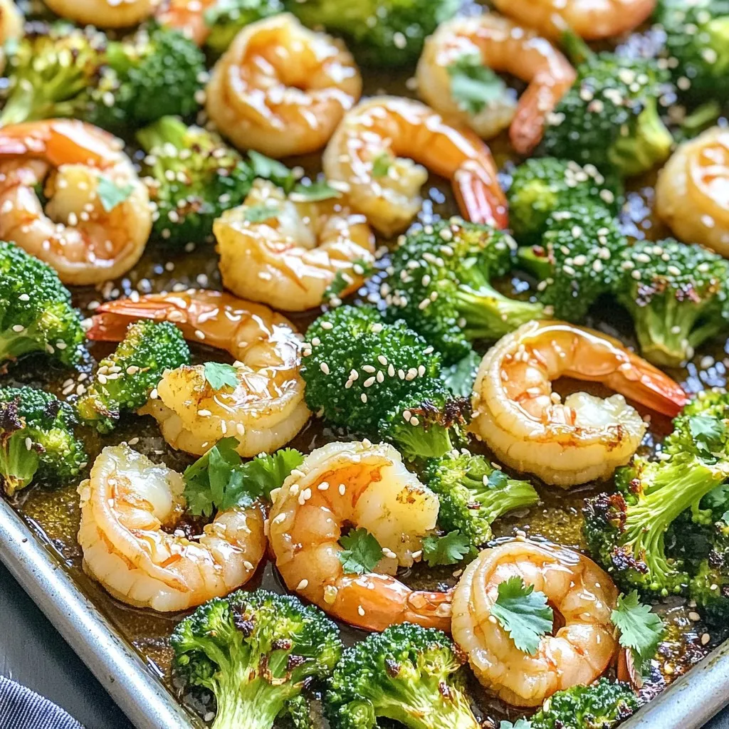Sheet-Pan Honey Garlic Shrimp &#038; Broccoli Delight