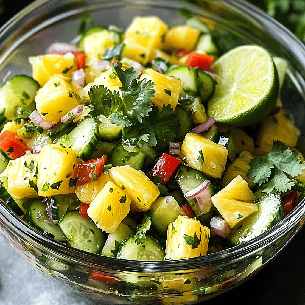 Pineapple Cucumber Salad Fresh and Flavorful Delight
