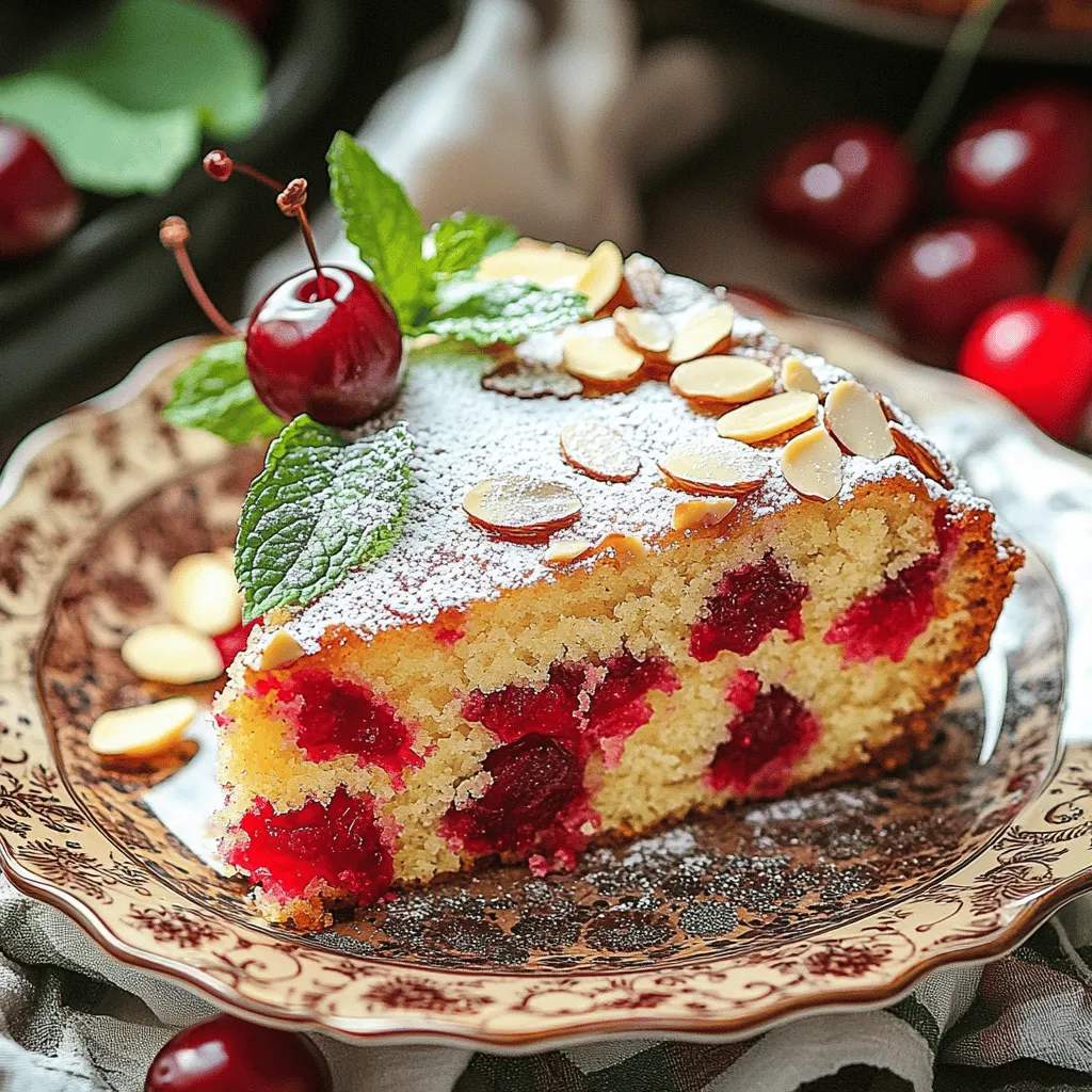 Cherry Almond Cake Delightful and Easy Recipe