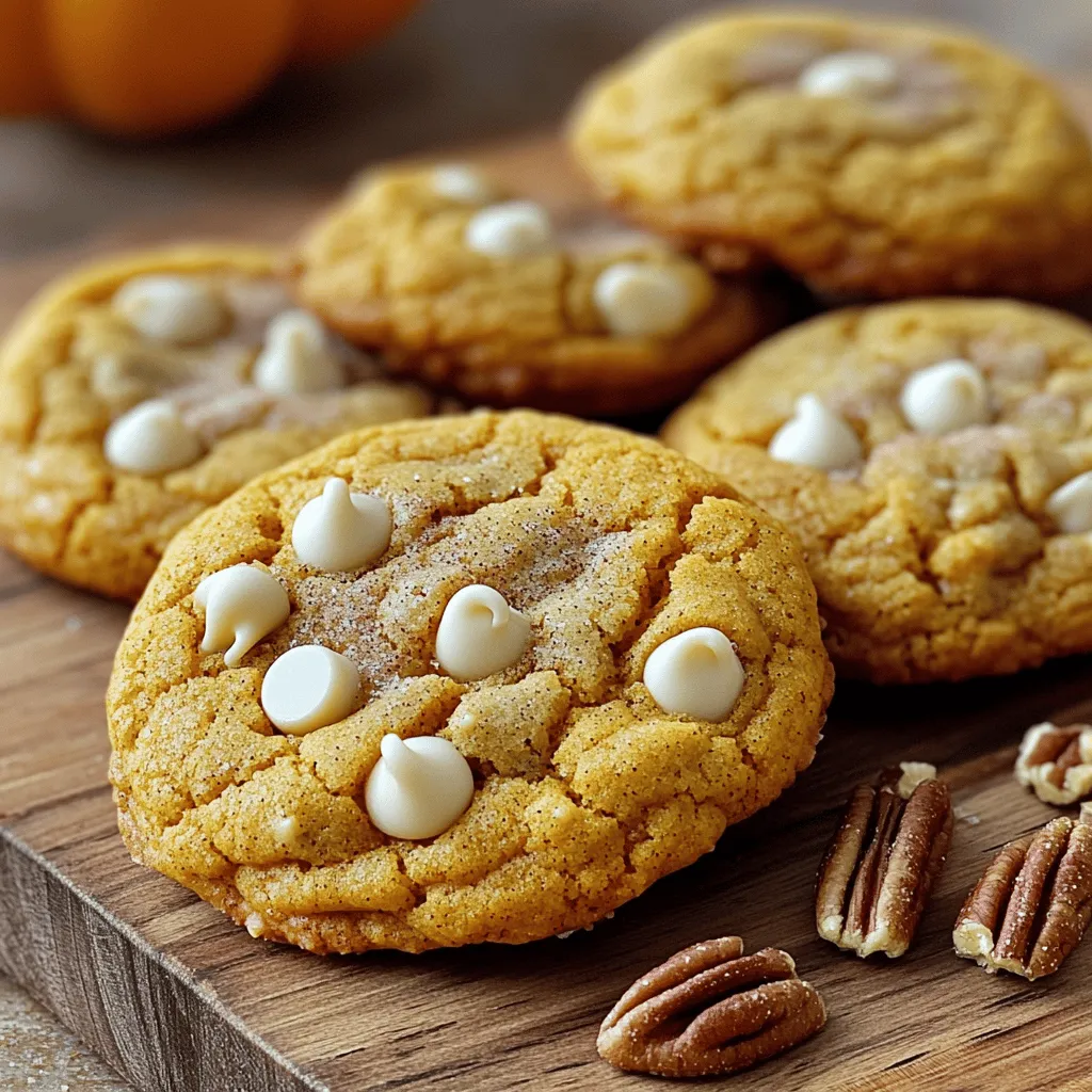Pumpkin White Chocolate Chip Cookies Delightful Treat