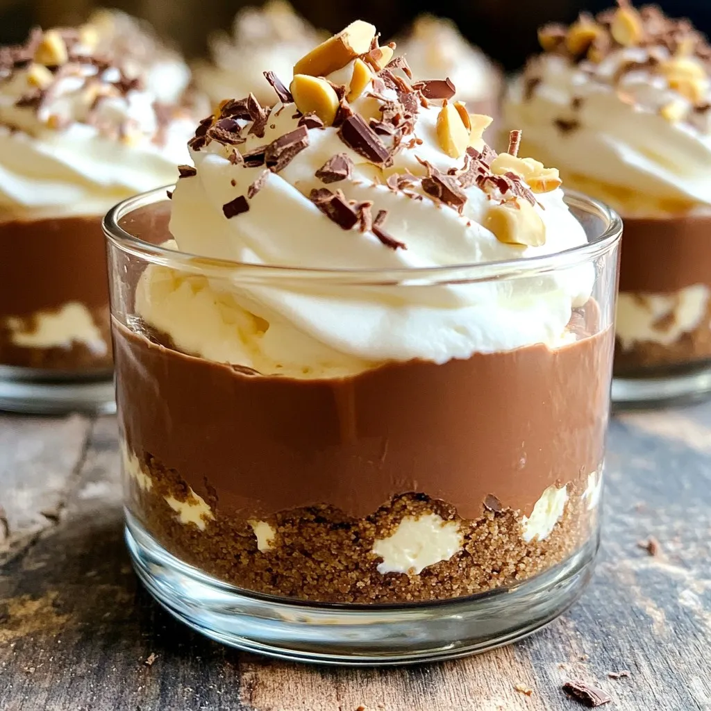 No-Bake Chocolate Hazelnut Cheesecake Cups Delight