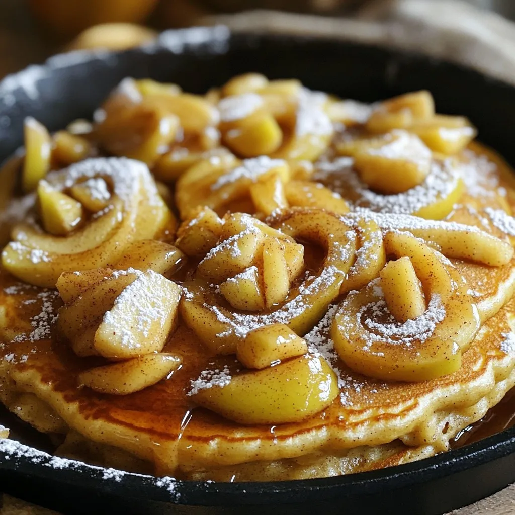 Apple Cinnamon Swirl Pancake Skillet Delightful Treat