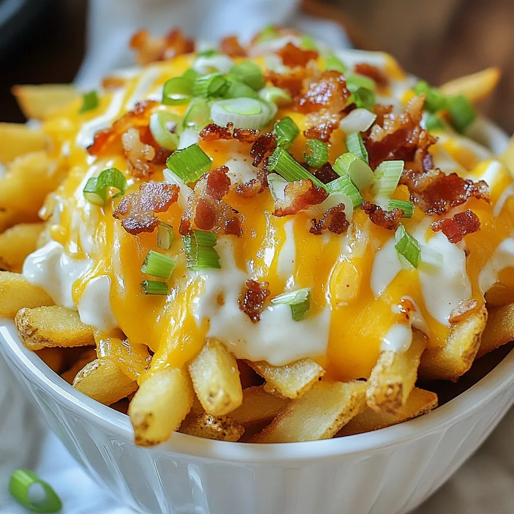 Cheddar Ranch Loaded Fries Tasty Flavor Explosion