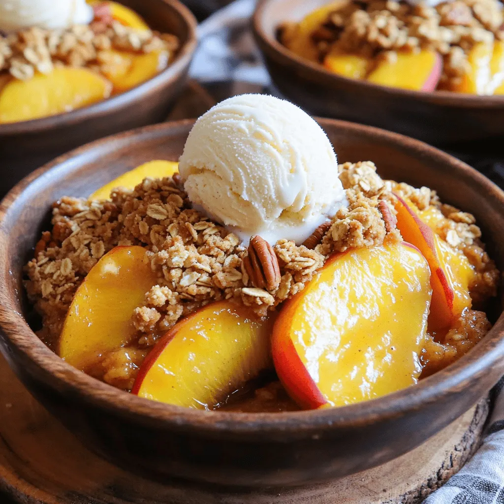 Peach Crisp Delightful and Easy Summer Treat