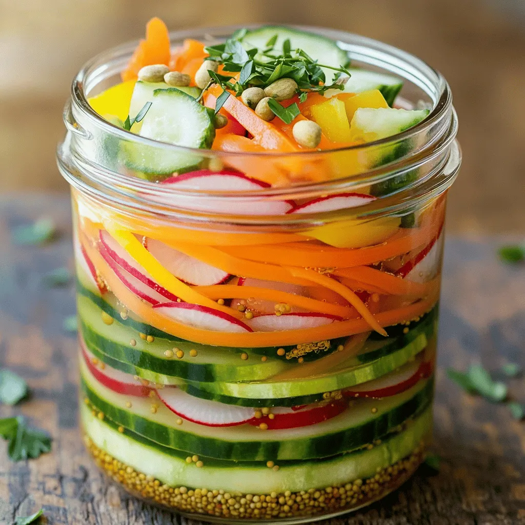 Quick Pickled Vegetables Crunchy and Tangy Delight