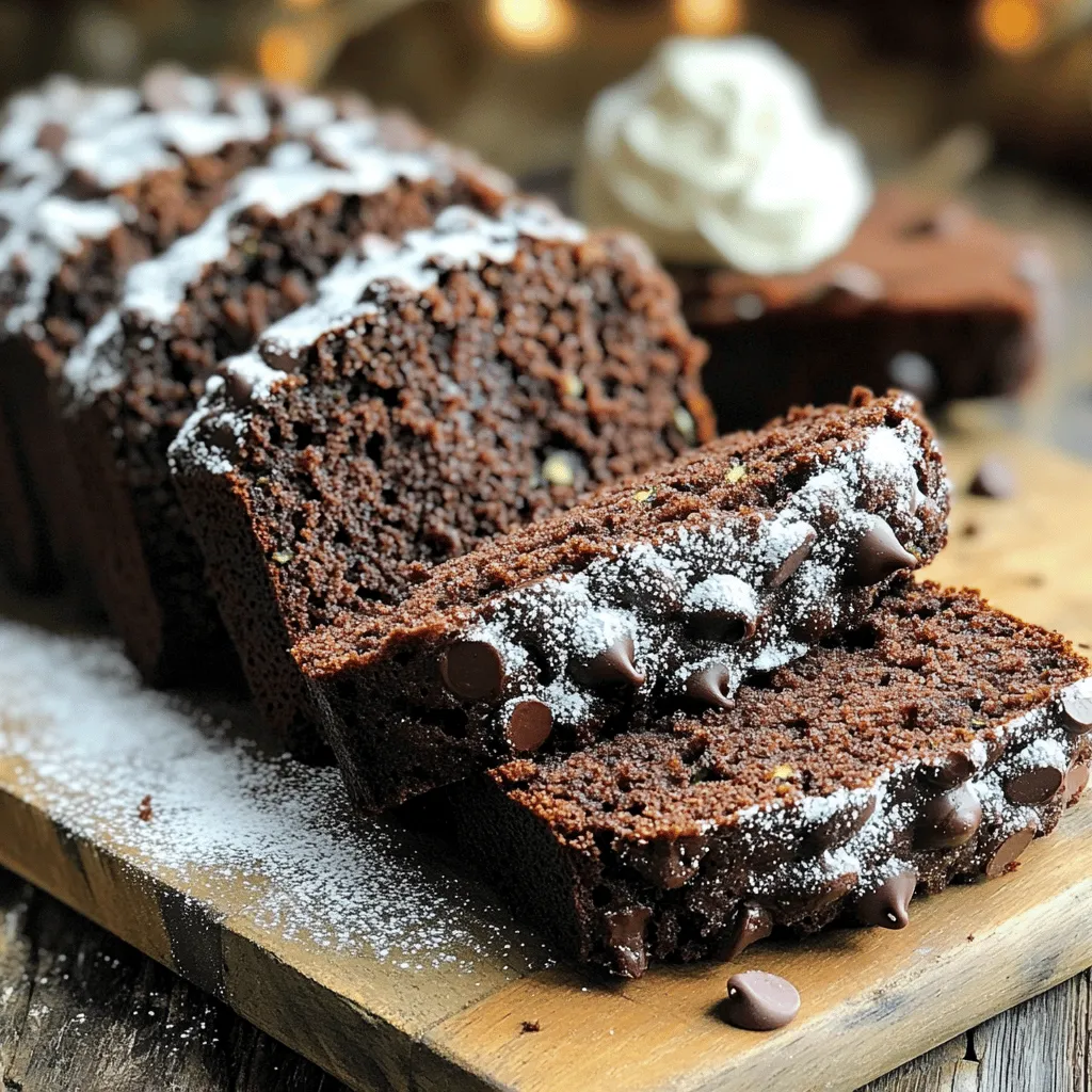 Double Chocolate Zucchini Bread Irresistible Treat